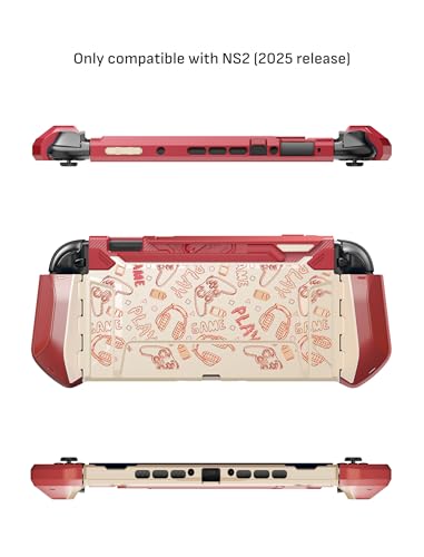 Mumba Blade Series Case for Nintendo Switch 2 [Dock Friendly] [Military-Grade Protection] Switch 2 Grip Protective Cover Shell, Quick-Release Joy-Con, Accessories for Switch 2 Controllers (Arcade) - color: Arcade
