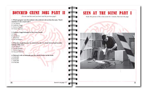 Brain Games - Criminal Mind Puzzles: Crime-Themed Brain Teasers | Visual, Verbal, Memory & Logic Puzzles | Spiral Bound Activity Book for Adults & Teens