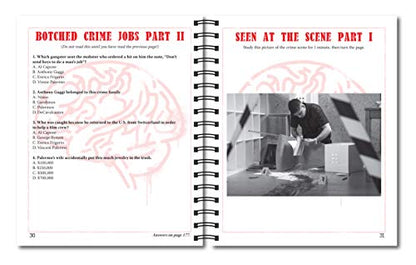 Brain Games - Criminal Mind Puzzles: Crime-Themed Brain Teasers | Visual, Verbal, Memory & Logic Puzzles | Spiral Bound Activity Book for Adults & Teens