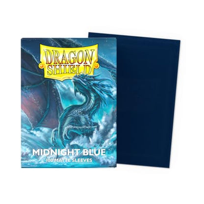 Dragon Shield | Standard Size Card Matte Sleeves | 100 CT - Smooth & Tough Premium TCG Sleeves | Compatible with Pokemon, Flesh & Blood, One Piece & Magic the Gathering | Midnight Blue - color: Midnight Blue