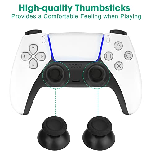 10 in 1 Replacement Controller Thumb Grip Buttons Tool Kit for Sony for PS5 Gaming Device Parts Accessories