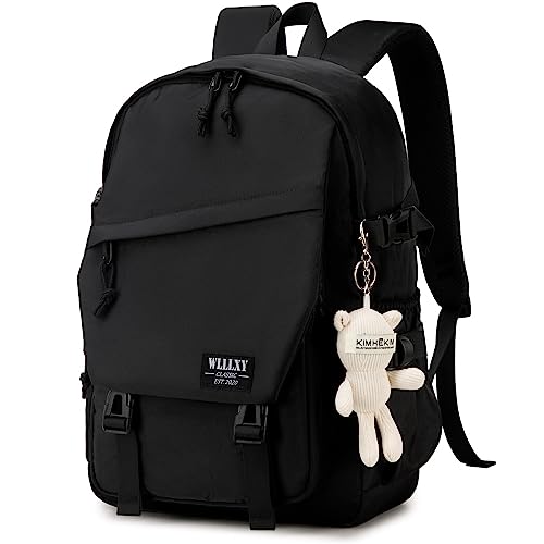 Caoroky knight College School Bag for Men Women Laptop Backpack 15.6 Inch Anti Theft Travel Daypack Large Elementary Middle High Bookbags for Teens Girls Boys Students-Medium，black - color: Black, size: Medium
