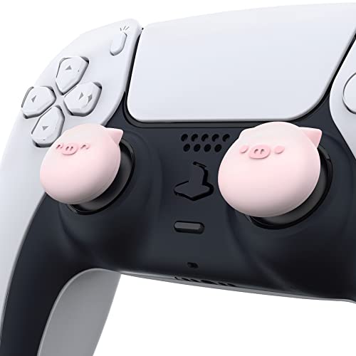 PlayVital Thumb Grip Caps for Xbox Series S/X, Xbox One, Elite Series 2 Controller, Cute Joystick Caps for ps5/EDGE/ps4, Thumbstick Cover for Switch 2 Pro/Switch Pro Controller - Chubby Piggy - color: Chubby Piggy