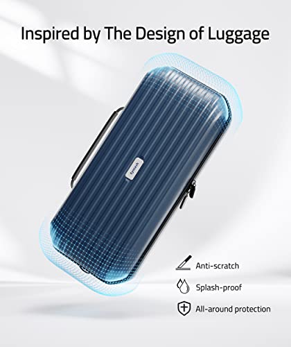 Syntech Hard Carrying Case Compatible with Steam Deck Accessories Console, Protective Case with Detachable Shoulder Strap, Built-in Stand, AC Charger Adapter Storage Space,Suitable for Travel＆Storage