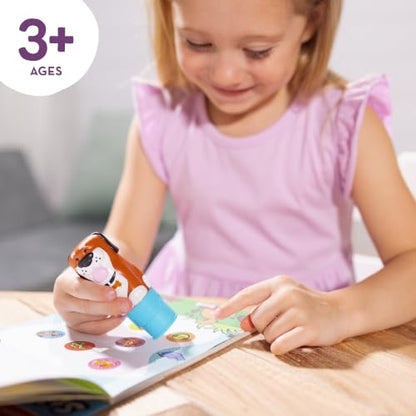 Melissa & Doug Sticker Wow! Dog Stamper and Activity Pad | 300 Surprise Stickers, Dog Stamper Toy, 24-Page Pad, Mess-Free Travel Toys, Arts & Crafts, Preschool Toys for Kids, Ages 3+ - color: Dog, size: Single