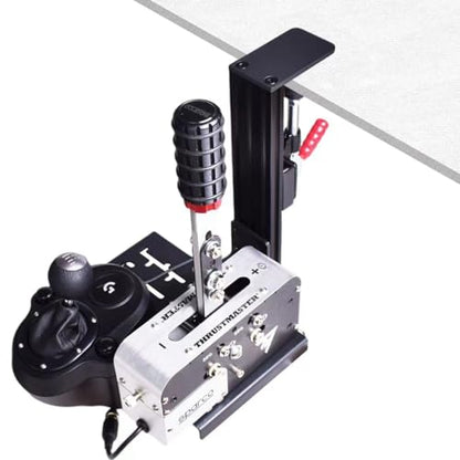 BUJ Universal Racing Simulator Desk Mount - Compatible with Logitech, Thrustmaster, Fanatec Shifters & Handbrakes, Plus USB Handbrake Models