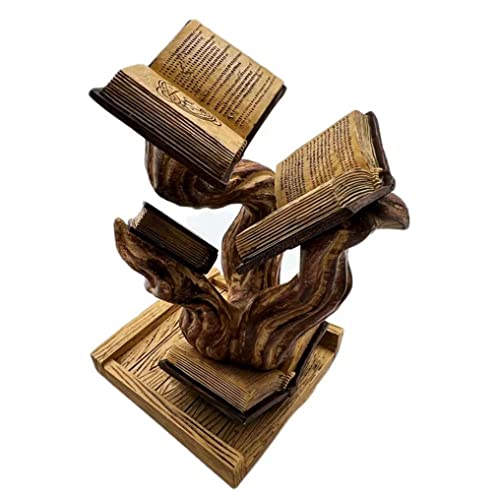 Thyggzjbs Magic Book Dice Tower,Tomes of Magics Tower Magics Dice Tower Big Book Ornaments Clear Ornament Bulbs,Personalized Magic Tower BookCollection (Burlywood) - color: Burlywood