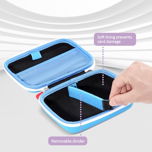 ProCase Hard Playing Card Game Carrying Case, Holds 300+ Cards -Blue | Travel Storage Box, Compatible with UNO, Five Crowns, SKYJO, PlayMonster and More Card Games, Case Only - color: Blue