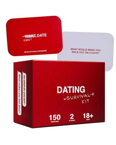WE'RE NOT REALLY STRANGERS Dating Survival KIT Card Game 150 Conversation Starters – Get to Know You Game for Singles & Couples. Icebreaker Questions for IRL & Online Dating. 2 Players, Ages 18+ - style: Dating Survival Kit