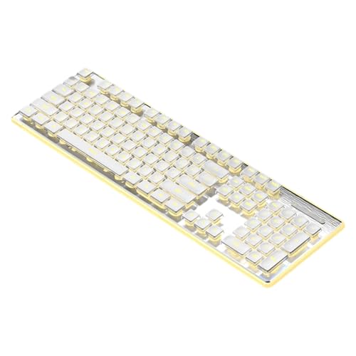 Plug and Play USB Cord Keyboard Mechanical Feel Silent IPX4 Waterproof Gaming Keyboard with Colorful Backlight