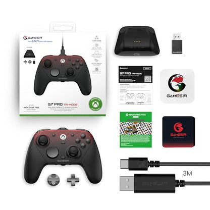 GameSir G7 Pro Wired Controller for Xbox Series X|S, Xbox One, Wireless Gamepad for PC&Android with TMR Sticks, Hall Effect Analog Triggers, 1000Hz Polling Rate, 3.5mm Audio Jack - Black - color: Black