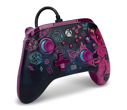 PowerA Enhanced Wired Controller for Xbox Series X|S - Tiny Tina's Wonderlands, Xbox Controller with Detachable 10ft USB Cable, Mappable Buttons and Rumble Motors, Officially Licensed for Xbox - color: Tiny Tina's Wonderlands