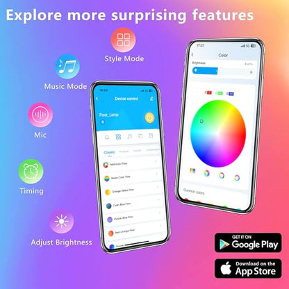 GUPUP 200 FT LED Strip Lights,Color Changing LED Lights for Bedroom,Built-in-Mic,Music Sync Tape Lighting,Phone Smart Controlled(APP+Remote+Mic) | Built-in-Mic,Music Sync Tape Lighting,Phone Smart Controlled(APP+Remote+Mic) - size: 200 ft Bluetooth