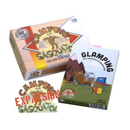 Camping with Sasquatch by Big Discoveries - A Family Card Game with a Roar! | Fun Rummy Meets Slapjack Card Games for Kids, Teens, Adults, and Families (Bundle: Camping with Sasquatch + Expansion) - style: Bundle: Camping with Sasquatch + Expansion
