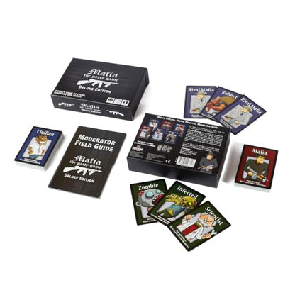 Mafia the Party Game, Bluffing and Deception Card Game for Adults and Teens | Uncover hidden identities, outsmart opponents, and survive the night in this thrilling social deduction party game