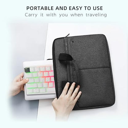 ONE-UP Portable 60% Mechanical Gaming Keyboard LED Backlit Compact 61 Keys Mini Wired Office Keyboard with Blue Switch PBT Keycaps for Windows Laptop PC Mac.（White/Black） - color: White