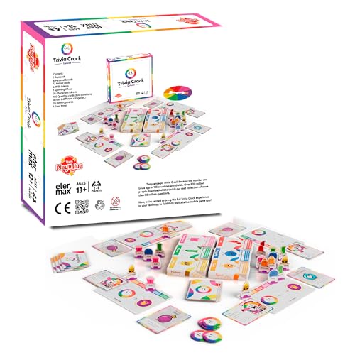 Trivia Crack Deluxe Board Game, Family Trivia Game for 2-6 Players, Ages 13+