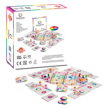 Trivia Crack Deluxe Board Game, Family Trivia Game for 2-6 Players, Ages 13+