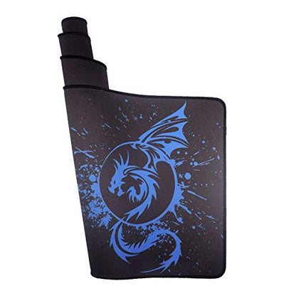 A-Blue Extended Speed Gaming Mouse Mat - Fly Dragon Gamer Office Computer Mouse Mat - color: A-Blue
