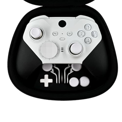 KanKanGou Customised Elite Series 2 Controller-Snow White,Compatible for Xbox Elite Series 2 Controller, Gaming Controller Compatible With Xbox Series S/X, Xbox One S/X, With Accessory Bag - color: Snow White