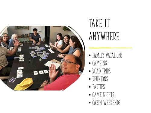 Burum Card Game – Easy-to-Learn Family Card Game for 3-12 Players, Unique Sweep-the-Pile Gameplay, Fun for Kids, Teens & Adults, Great for Game Night, Parties & Travel