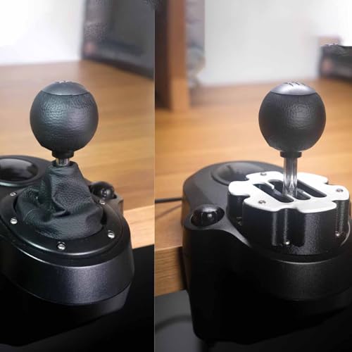 H-Pattern Gear Shifter for G29/G27/G25/G920/G923 - Realistic H-Mode with Response Ring Positioning & Metal Steel Cover, Racing Simulator Accessory