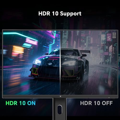 KTC 27 Inch 240Hz Gaming Monitor, FHD 1080p Fast IPS, Adaptive Sync, H27F7 | HDR, Height Pivot Tilt Adjustable, Vesa Mount, HDMI/DP - color: Black, size: 27-inch