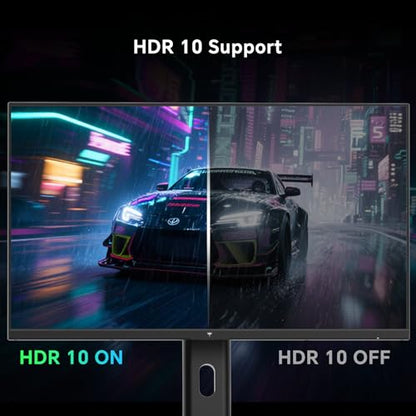 KTC 27 Inch 240Hz Gaming Monitor, FHD 1080p Fast IPS, Adaptive Sync, H27F7 | HDR, Height Pivot Tilt Adjustable, Vesa Mount, HDMI/DP - color: Black, size: 27-inch