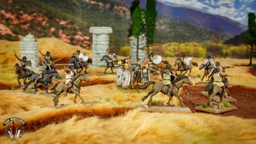Wargames Delivered - Victrix Numidian Cavalry with Bonus Miniature STL Download - 28mm Multipose 12 Figures Plastic Miniatures Set, Spears for Wargaming & Tabletop Strategy Games
