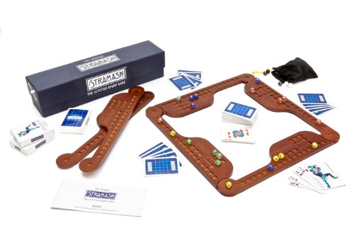 Stramash - The Scottish Board Game - Original Version - 2-6 Players - Ages 8+ - Wooden Game Board - Perfect for the Family - A Game of Strategy & Guile