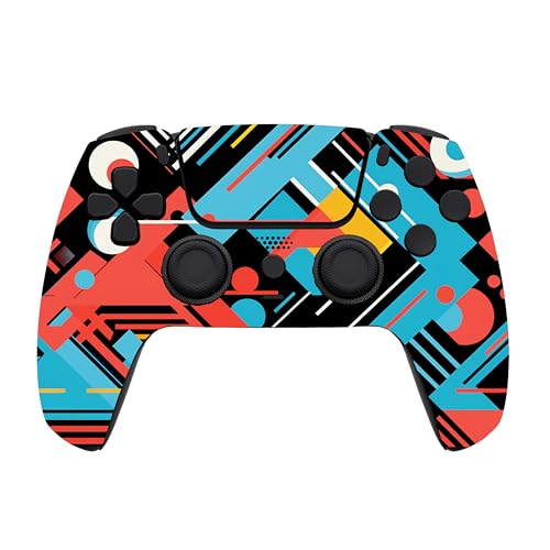 Custom Controllerzz Custom Wireless Controller Compatible with PS5 - Multiple Designs Available (Abstract Fusion) - color: Abstract Fusion