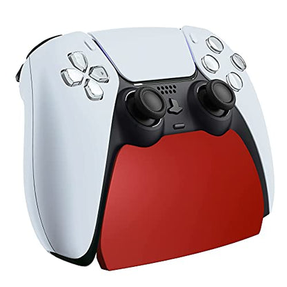 PlayVital Red Controller Display Stand for ps5, Gamepad Accessories Desk Holder for ps5 Controller with Rubber Pads - color: Red