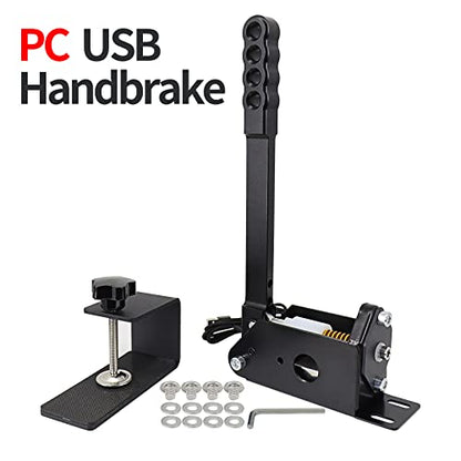 Mkbve 14Bit PC USB Handbrake - Sim Racing Handbrake for Logitech G920 G29 G25 G27 T500 T300 FANATECOSW Dirt Rally