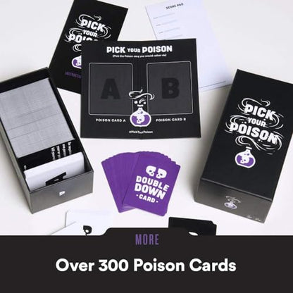 Pick Your Poison Family Edition – Funny “Would You Rather” Party Game for Kids, Teens & Adults | Hilarious Family Card Game for Game Night, Sleepovers & Parties | Great Gift for Families and Friends