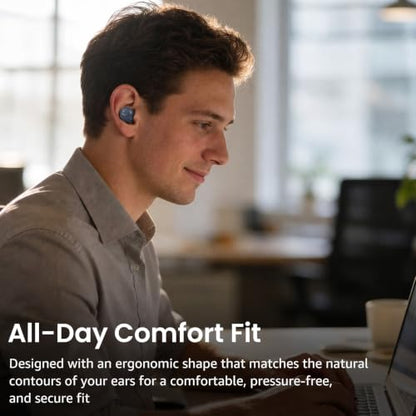 TOZO NC9 Hybrid Active Noise Cancelling Wireless Earbuds, 60H, LED Display | 6 Mic ENC Clear Calls, Deep Bass Sound, IPX8 Waterproof, in Ear Bluetooth 5.3 Headphones,32 EQs via APP, Comfort Fit Ear Buds - color: Blue