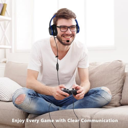 Gaming Boom Mic Cable with Mute and Volume Control for 3.5mm Headphones | Compatible with Beats Sony Philips V-Moda Headphones with 3.5mm Audio Jack, Turn Headphones Into Gaming Headset, 6.6ft