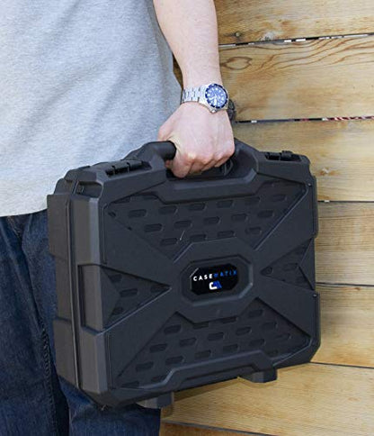 CASEMATIX Miniature Carrying Case - Hard Shell Warhammer Carrying Case with Shock-Absorbing Foam, Portable Miniature Case with 120 Miniature Capacity for Secure Transportation