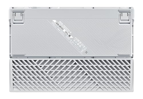 ASUS ROG Azoth X Wireless Mechanical Gaming Keyboard – 75% TKL, Tri-Mode Connectivity, Hot Swappable Pre-lubed ROG NX V2 Snow Linear Switches, South-Facing PCB, PBT Keycaps, PC/Mac Support - White - color: White, size: Snow Linear, style: Azoth X