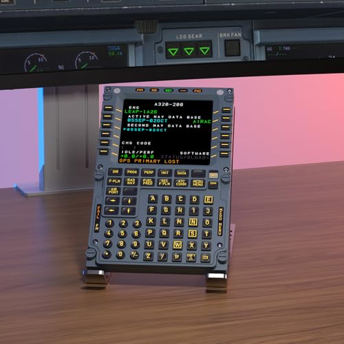 MiYee WINGFLEX Flight Simulator Control Panel A320 MCDU Game Simulator Flight Simulation Panel Route Control Plug-and-Play Features Full-Scale Simulation - size: A320MCDU