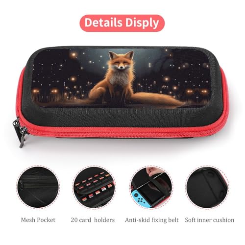 AoHanan Switch Carrying Case Galaxy Fox Switch Game Case with 20 Games Cartridges Hard Shell Travel Protection Storage for Console & Accessories - color: Galaxy Fox