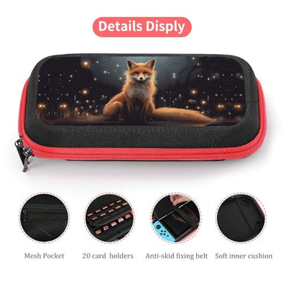 AoHanan Switch Carrying Case Galaxy Fox Switch Game Case with 20 Games Cartridges Hard Shell Travel Protection Storage for Console & Accessories - color: Galaxy Fox