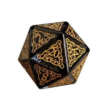 LUCKY-M Turtle Dice DND Set 7PCS, Polyhedral Dice D&D for Dungeons and Dragons, Black Dice with Case for RPG MTG Tabletop Games Men & Women Gift(Black) - color: Pt-black
