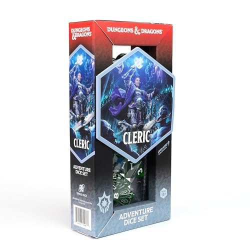 D&D Adventure Dice (Cleric Class: Gold) - style: Cleric Class: Gold