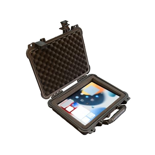MEIJIA All Weather Waterproof Hard Camera Case,Hard Case,With Customized Fit Foam Included, Elegant Black,Fit for Drones,camera,lens (13.39"x11.61"x3.93") - size: 13.39"x11.61"x3.93"