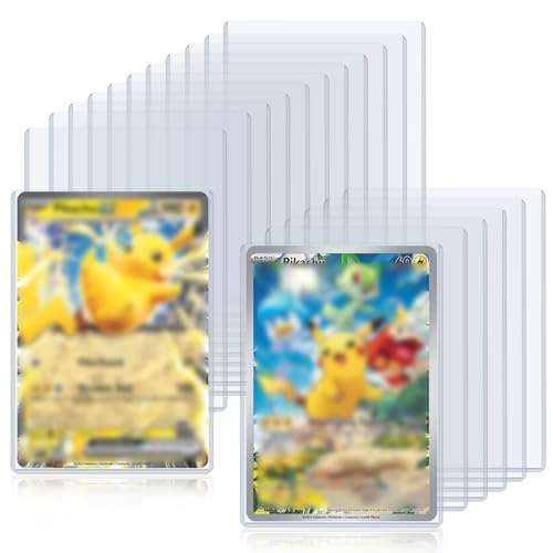 Rainmae 50 Pack 5.4" x 7.5" Jumbo Card Sleeves, Rigid Photocard Protectors for Oversized Trading Cards Sheet Protectors, Paper Sleeves Jumbo Sports Cards Sleeves Hard Plastic Document Holder Protector - size: 5.4" x 7.5"(50 Pcs)