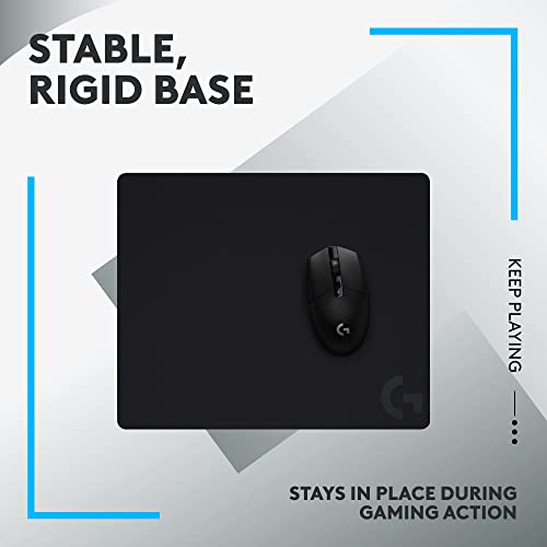 Logitech G440 Hard Gaming Mouse Pad (340x280x5) - Black | Optimized for gaming sensors, moderate surface, non-slip mat - size: M, style: Hard