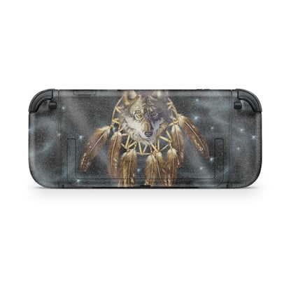 Glossy Glitter Gaming Skin Compatible with Nintendo Switch 2 Console Only - Wolf Dreams - Premium 3M Vinyl Protective Wrap Decal Cover - Easy to Apply | Crafted in The USA by MightySkins - color: Wolf Dreams, size: Switch 2 Console Skin Only, style: Gloss
