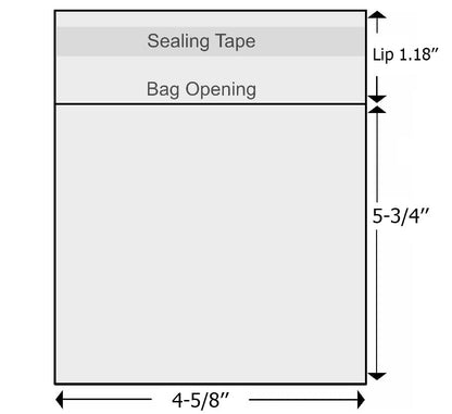 200Pcs 4-5/8''X 5-3/4'' Cello Cellophane Bags Sleeves Fit A2 Cards Envelope | Plastic Sleeves for Photos A2 Cards Envelope