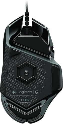 logitech G G502 Proteus Spectrum RGB Tunable Gaming Mouse, 12,000 DPI On-The-Fly DPI Shifting, Personalized Weight and Balance Tuning with (5) 3.6g Weights, 11 Programmable Buttons