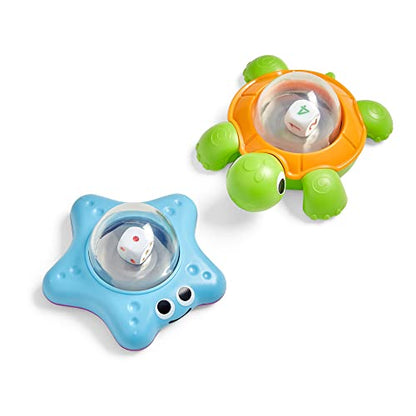 hand2mind Sea Animals Dice Poppers, Math Dice Popper, Dice Games for Kids, Board Game Accessories, Family Game Night, Kids Travel Activity, Fun Classroom Games (Set of 2)